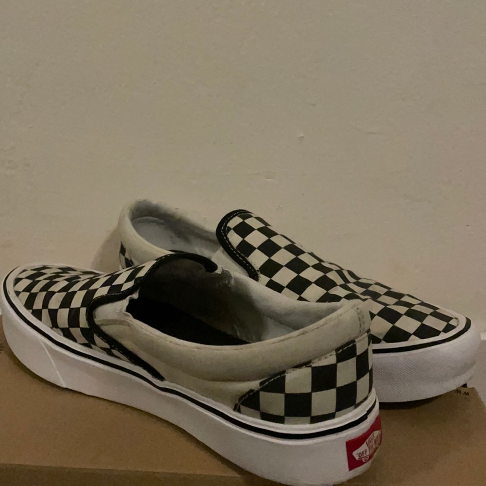 Ultracush checkered Vans size 10